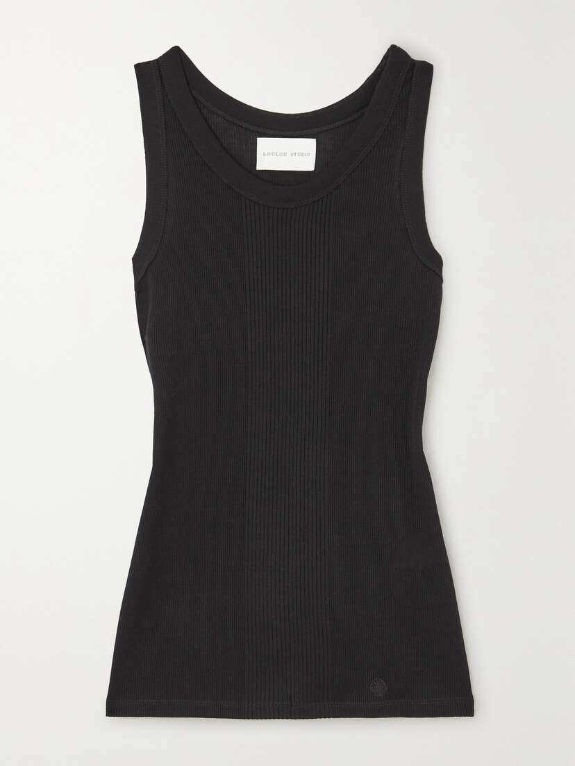 Loulou de Saison + Net Sustain Limba Ribbed Organic Cotton Tank