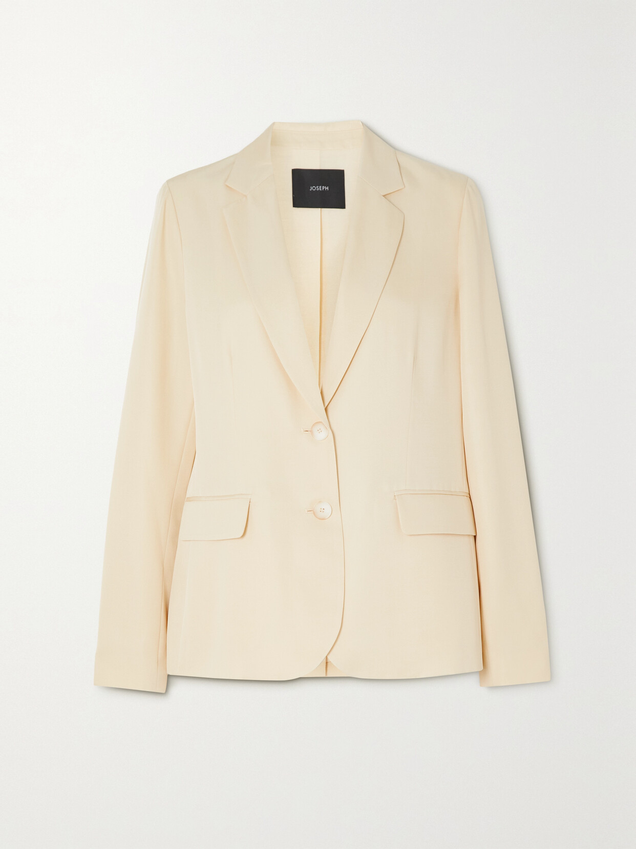 Joseph Belmore Silk And Cotton-blend Blazer In Cream