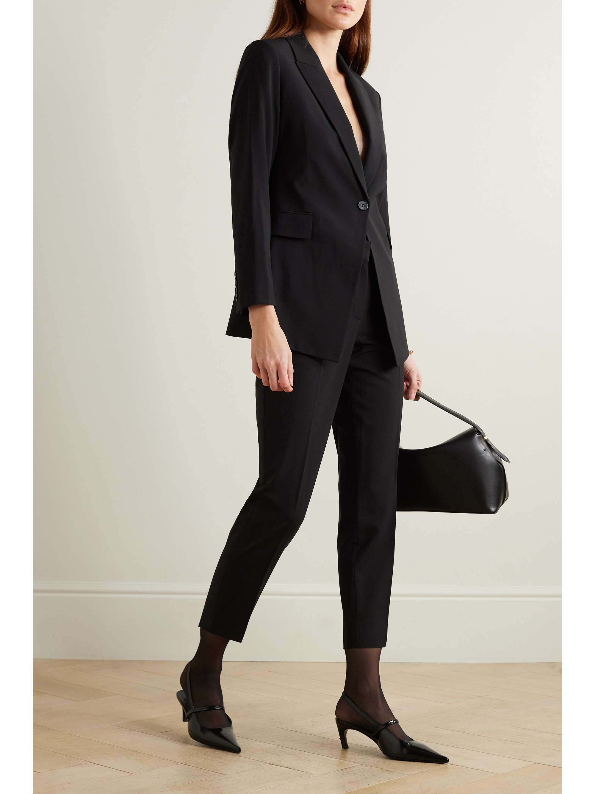 THEORY Etiennette grain de poudre wool-blend blazer | NET-A-PORTER