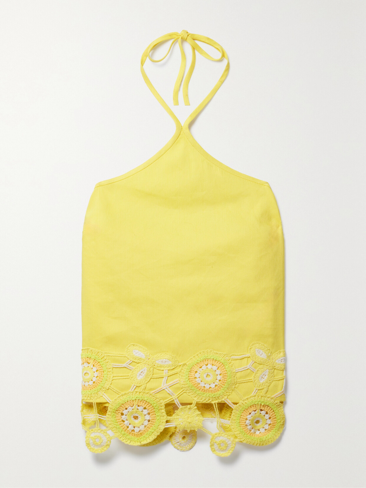 Simkhai Mads Halter Top In Yellow