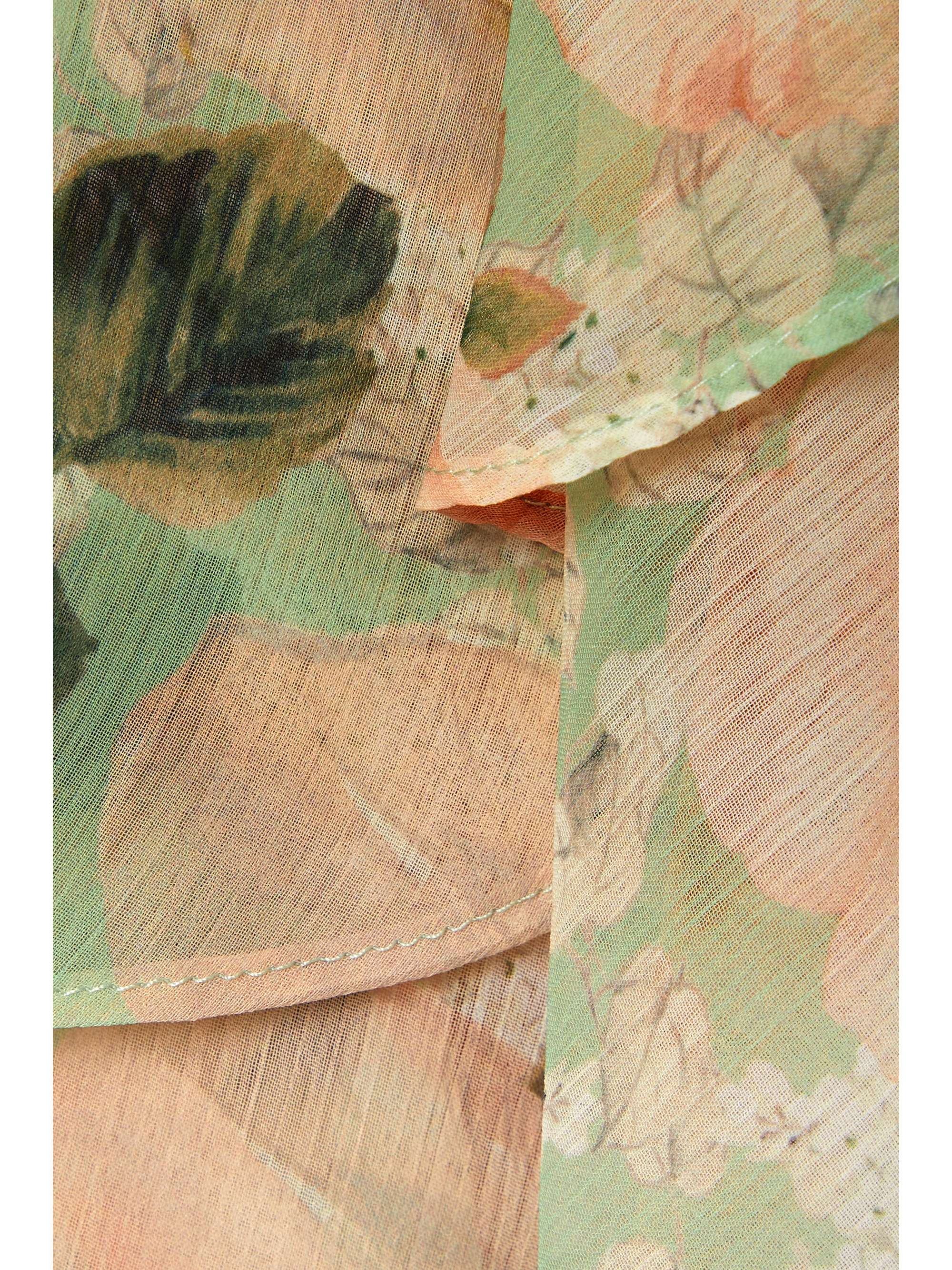 ALICE + OLIVIA Braylee asymmetrischer Maxirock aus Crêpe de Chine mit Blumenprint und Volants