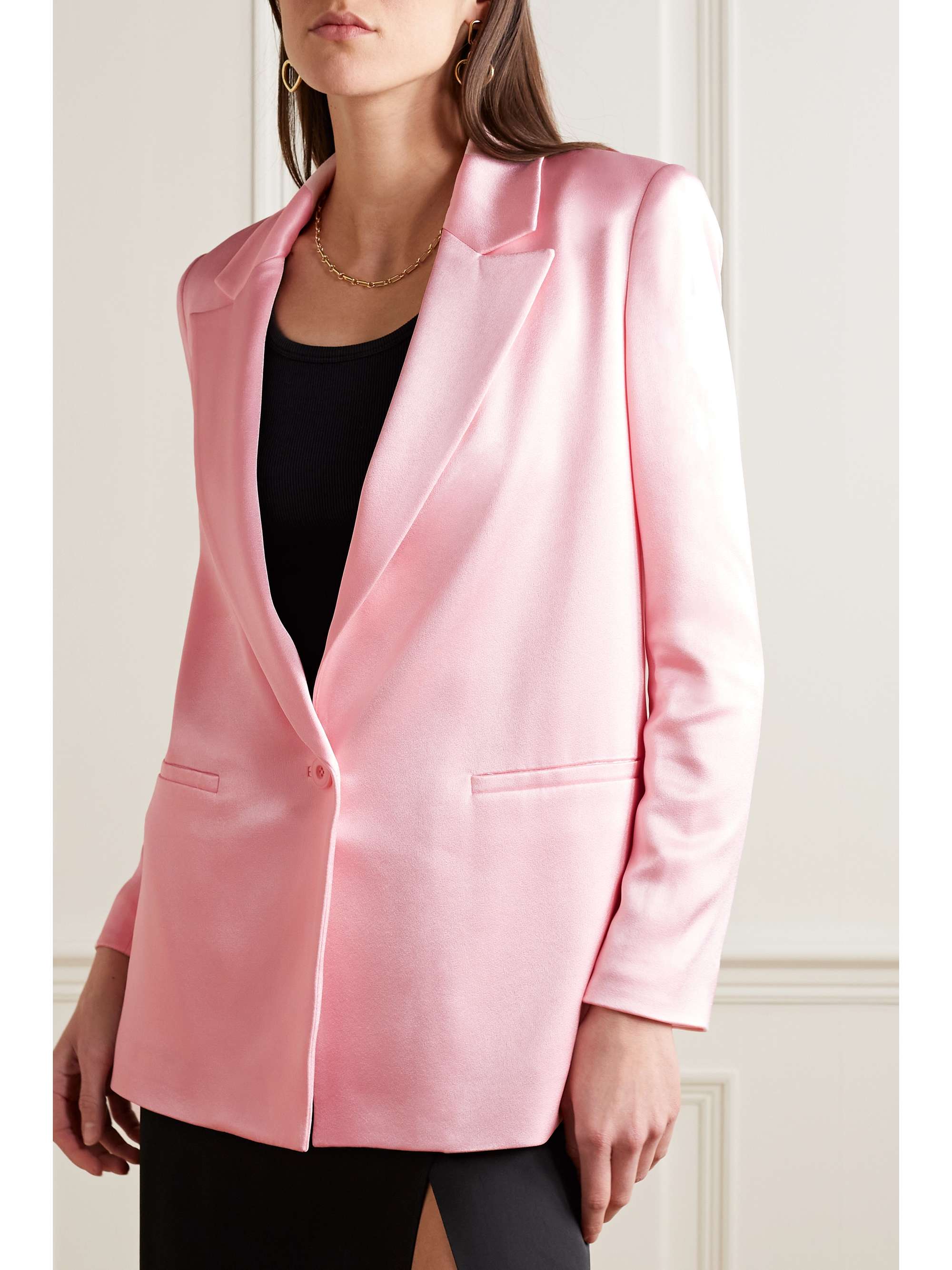 ALICE + OLIVIA Shan duchessesatin blazer NETAPORTER