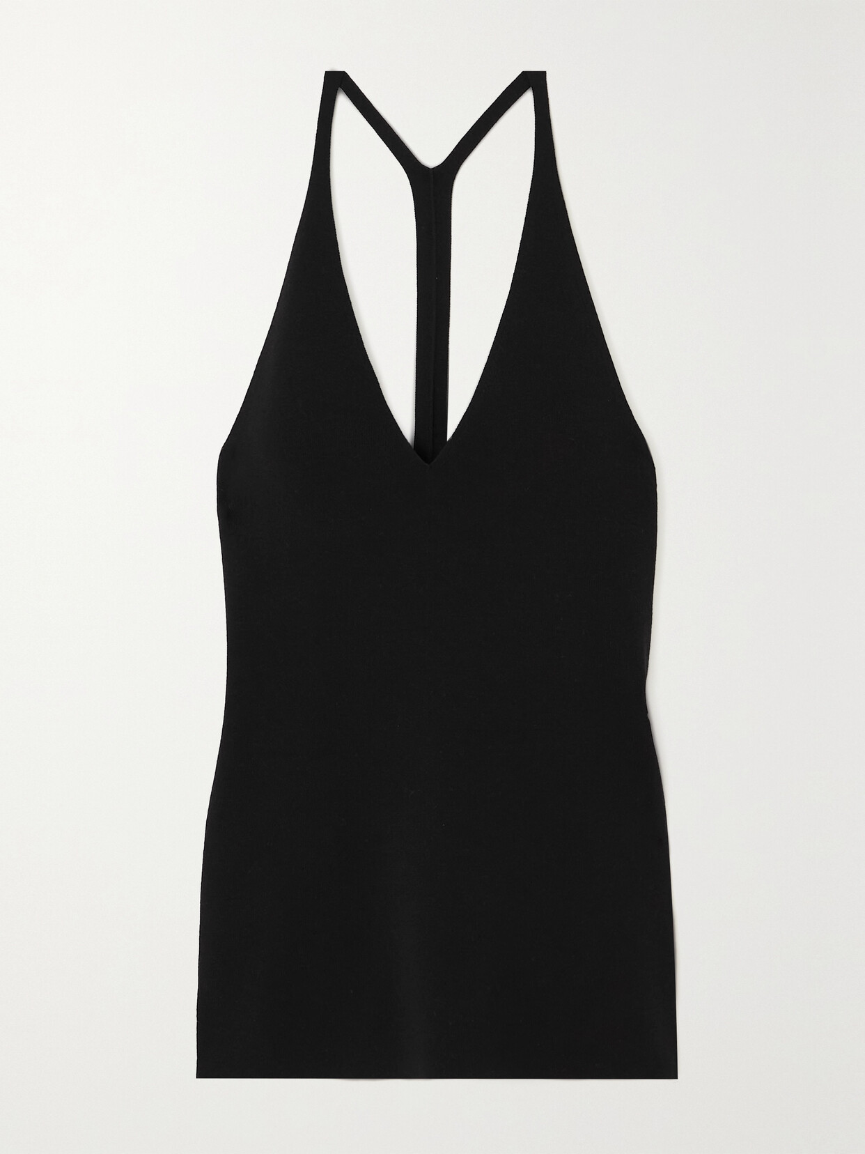 TOTEME - Merino Wool And Silk-blend Tank - Black