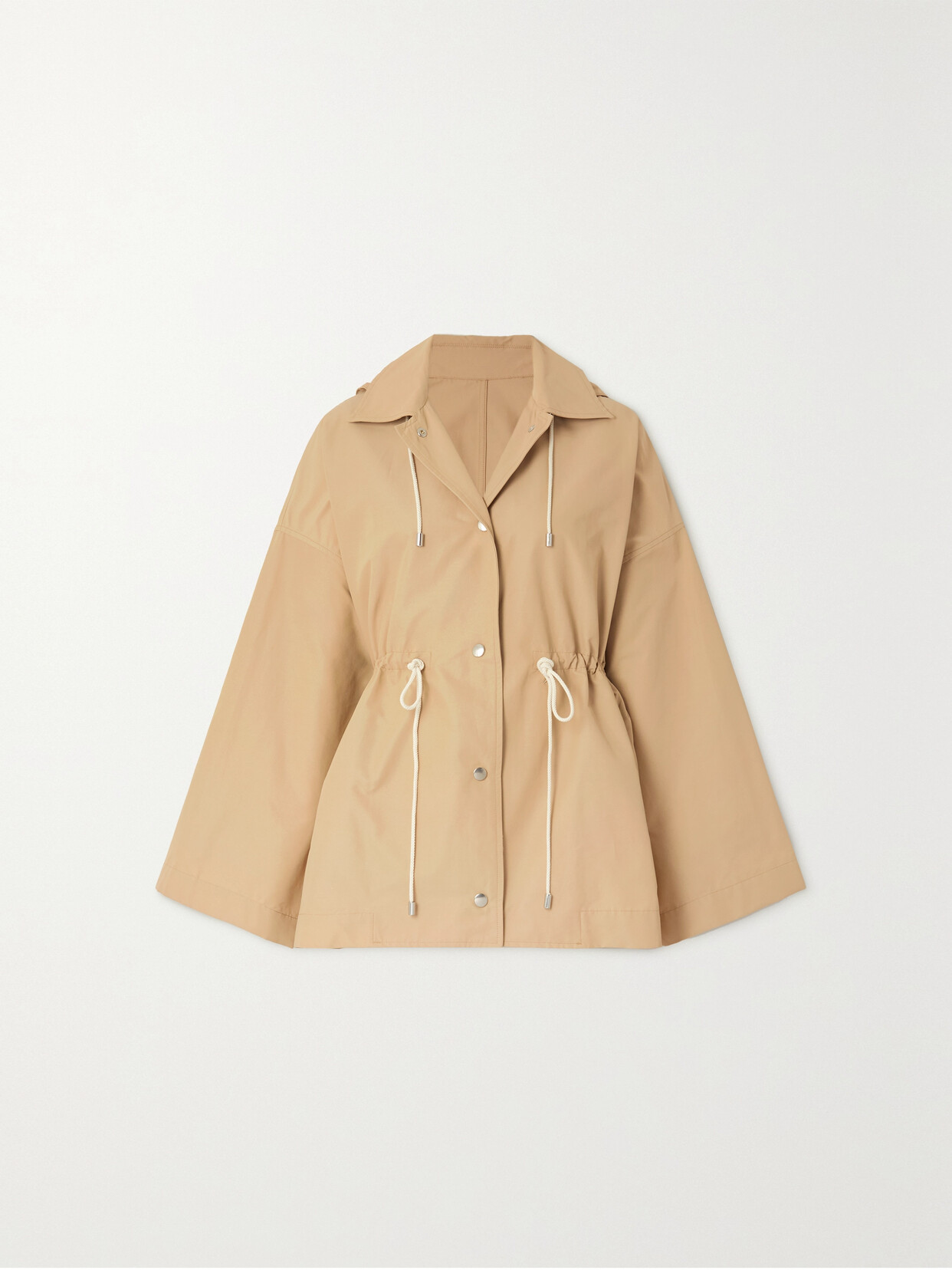 TOTÊME HOODED ORGANIC COTTON-BLEND POPLIN PARKA