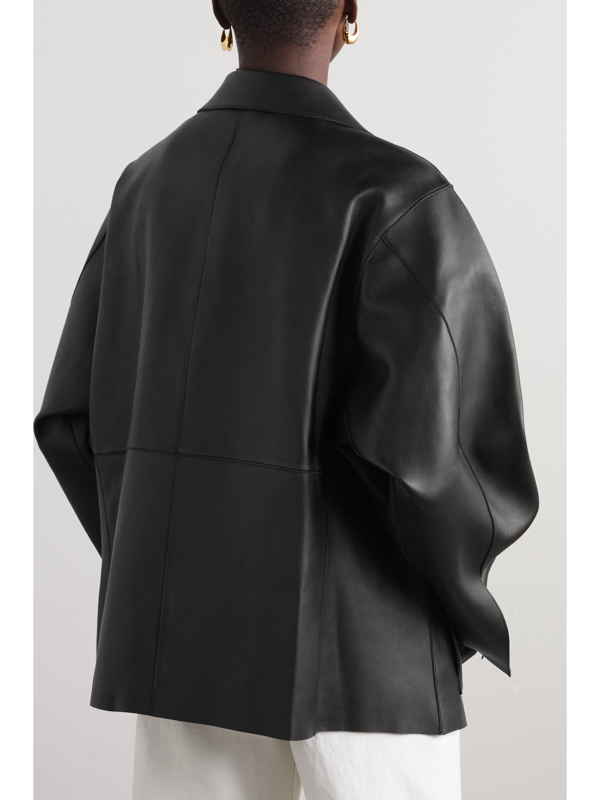 TOTEME Army leather biker jacket