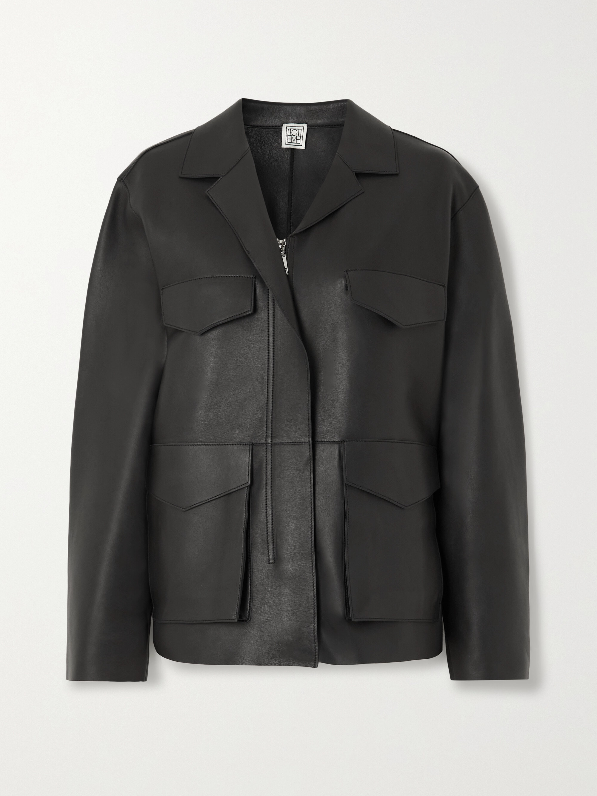 TOTEME Army leather biker jacket