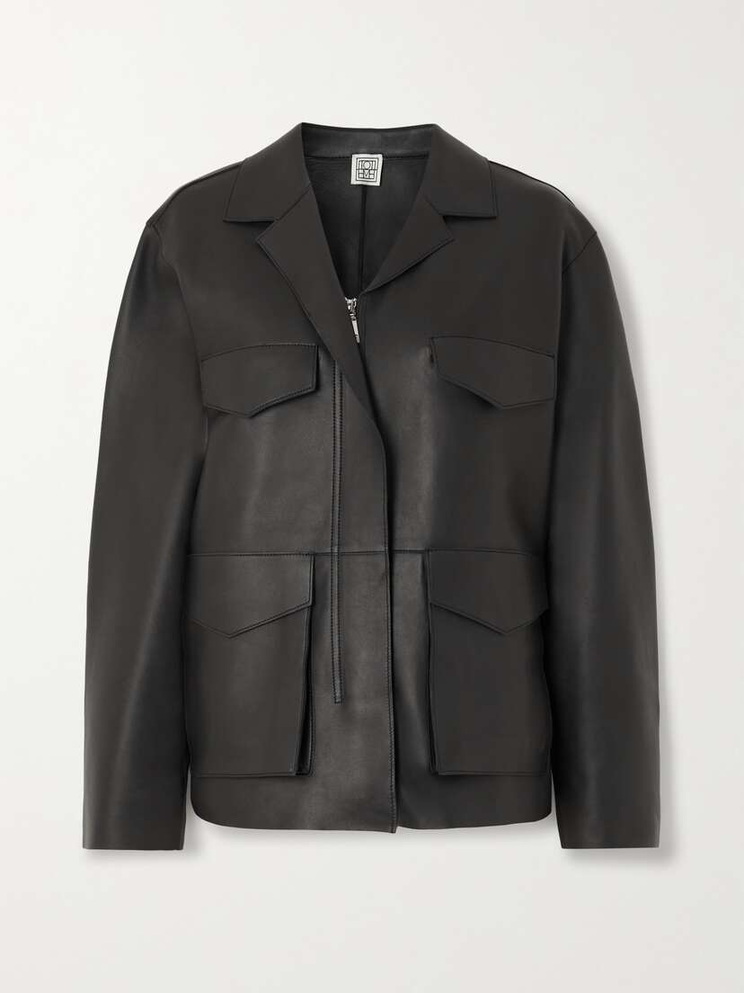 TOTEME Army Leather Biker Jacket