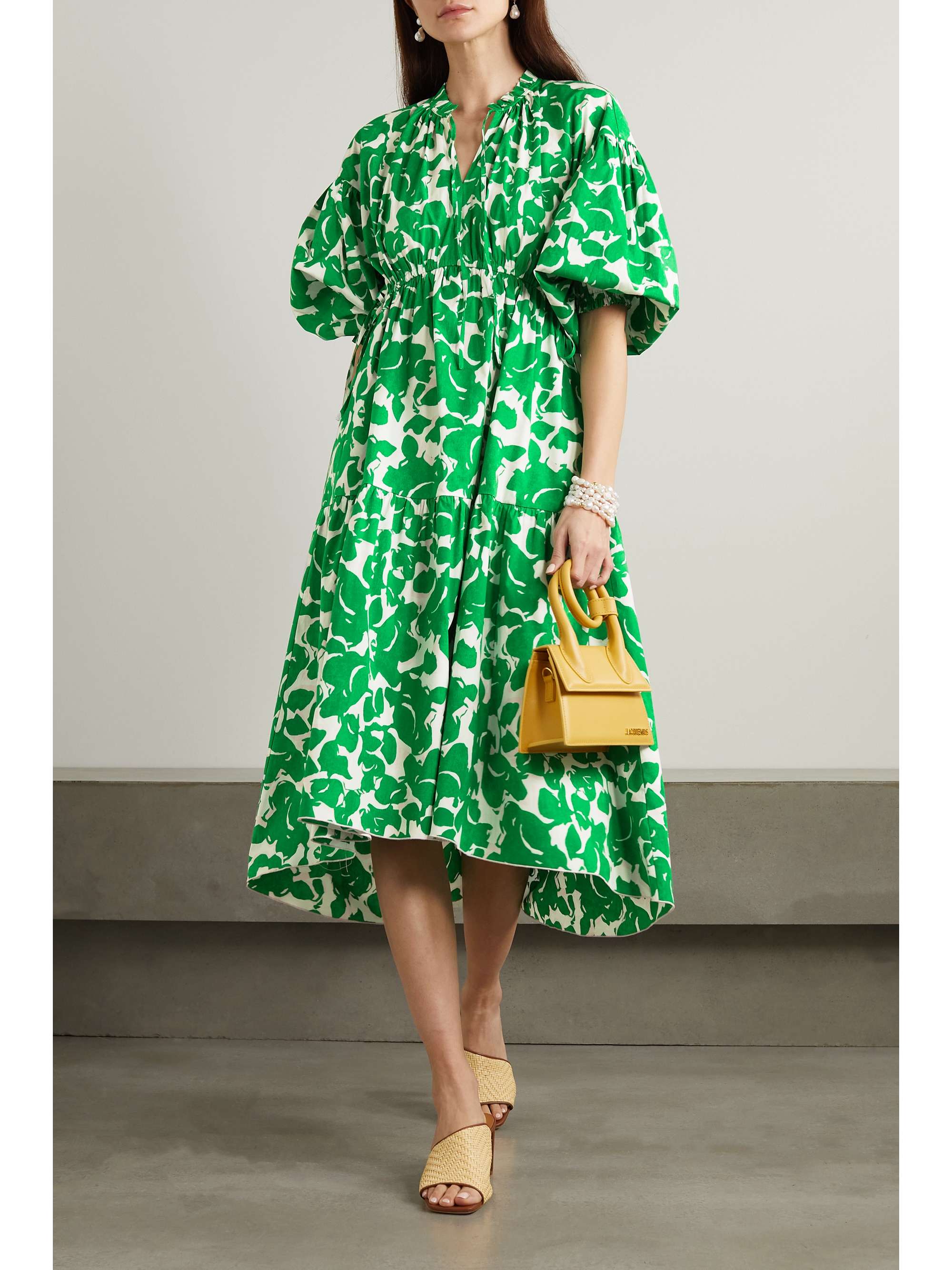 DIANE VON FURSTENBERG Artie printed cotton-blend midi dress | NET-A-PORTER