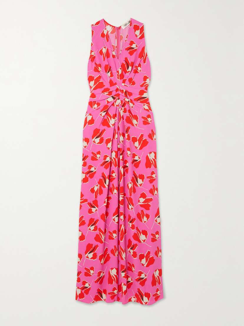 Diane von Furstenberg Ace Floral-print Crepe Maxi Dress