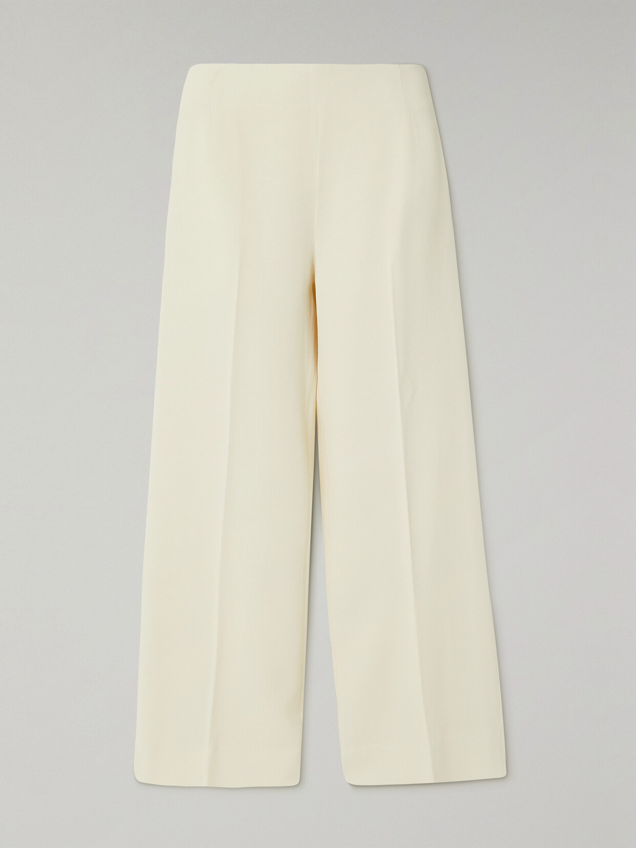 TOTEME - Clean Crepe Straight-leg Pants - Off-white