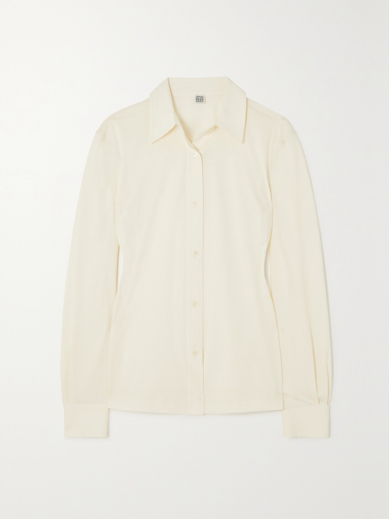 TOTEME - Organic Cotton-jersey Shirt - Off-white