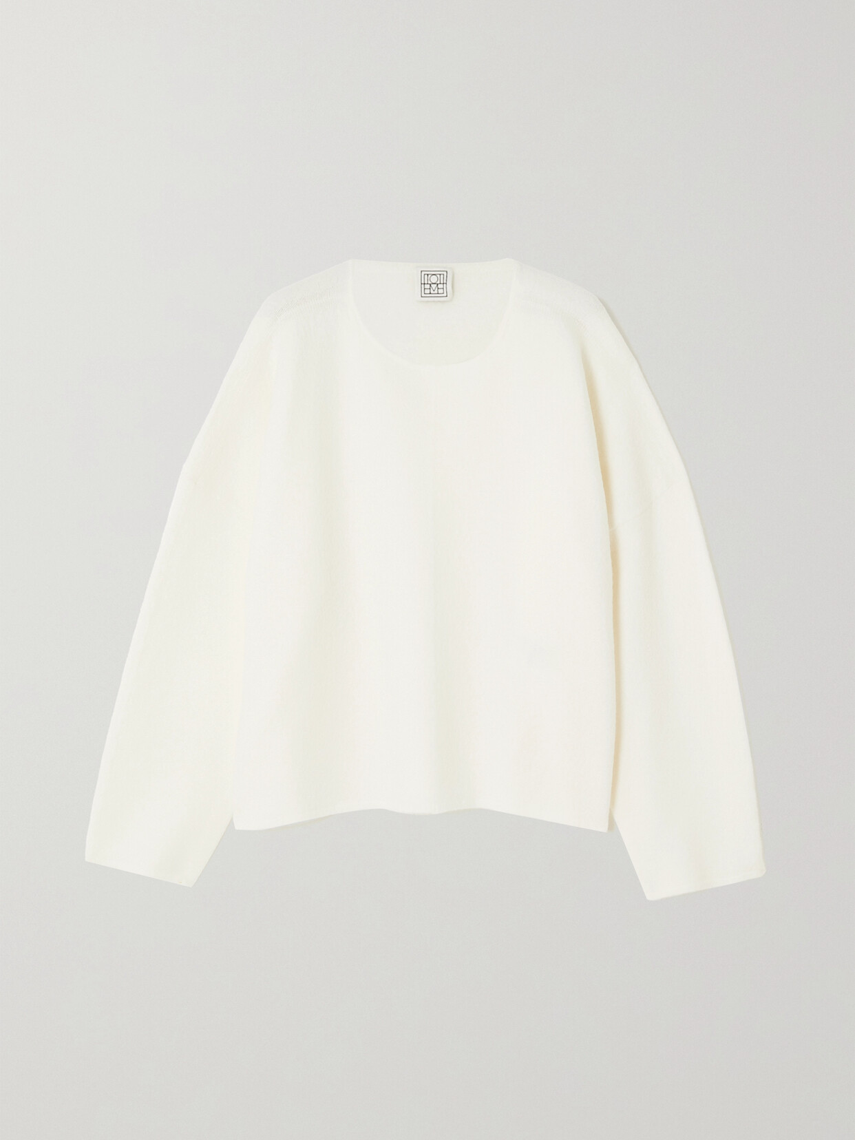 TOTEME - Merino Wool-felt Sweater - Off-white