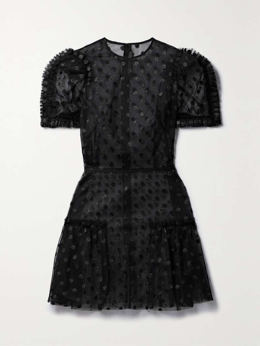 The Vampire's Wife The Thank You Very Sweetly Glittered Tulle Mini Dress - UK 16