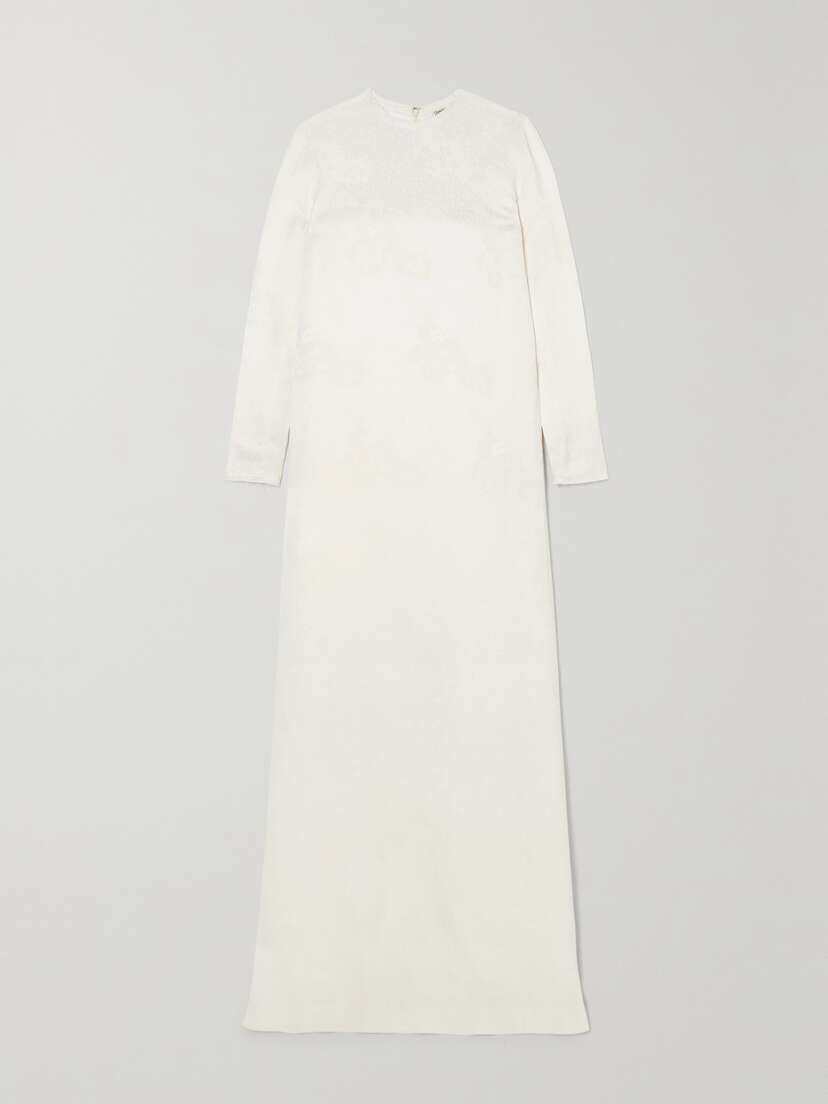 TOTEME Frayed Jacquard Maxi Dress