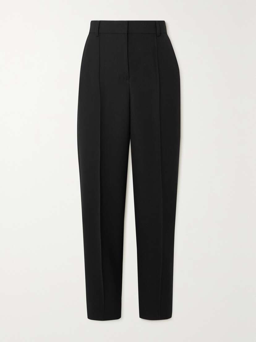 TOTEME Pleated Woven Straight-leg Pants