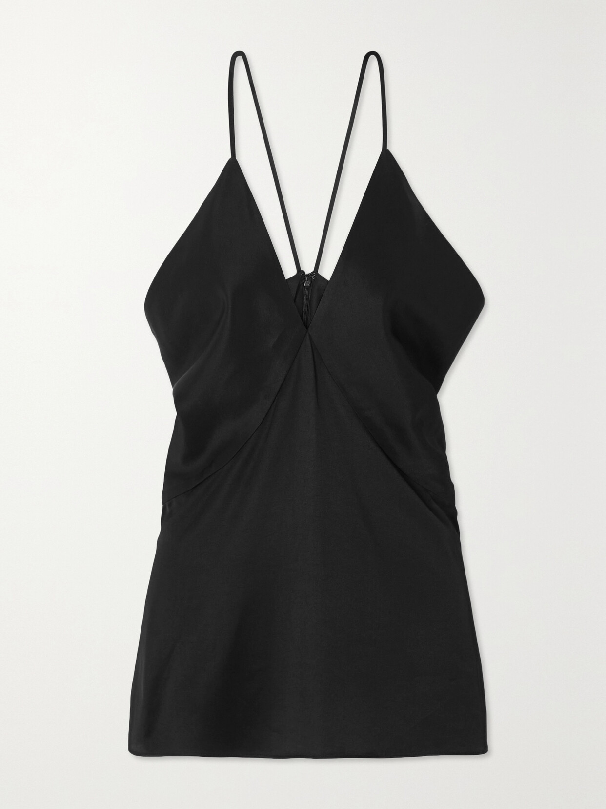 TOTÊME DRAPED SATIN-TWILL CAMISOLE