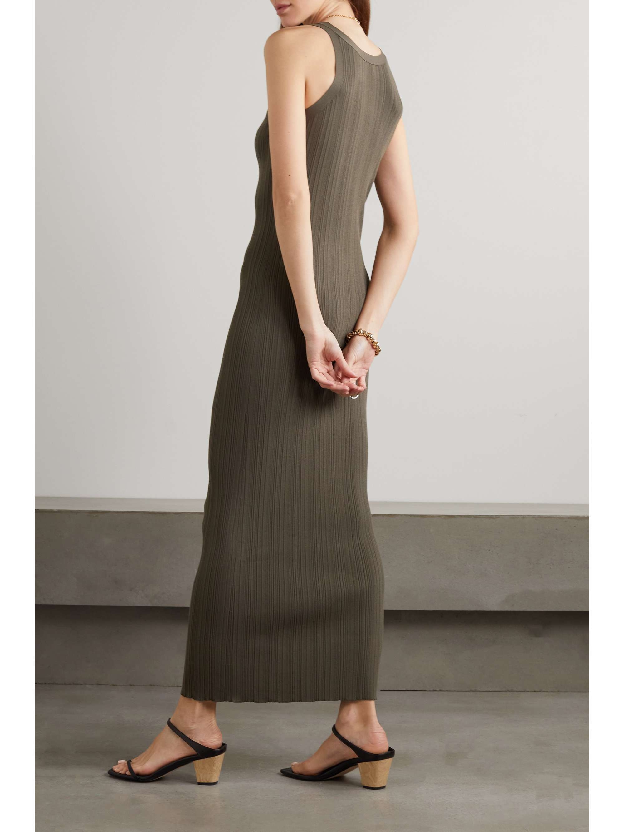 TOTEME Ribbedknit midi dress NETAPORTER