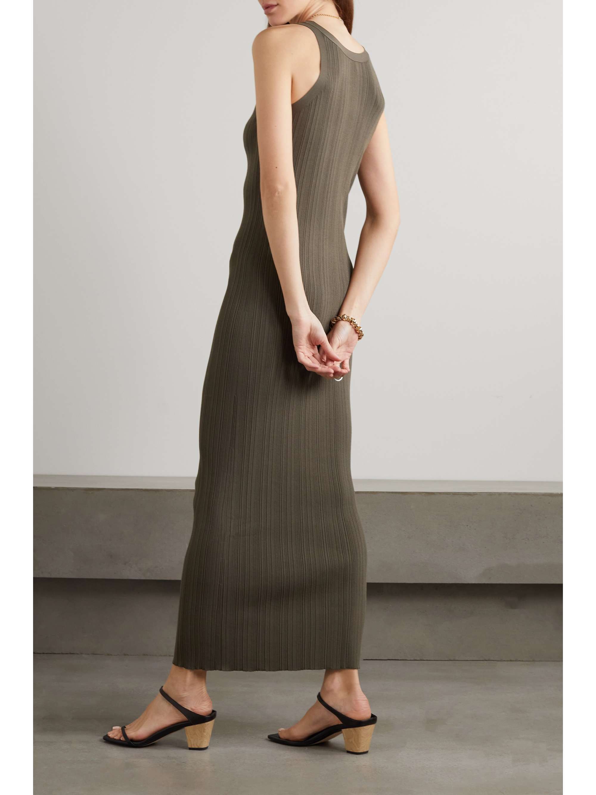 TOTEME Ribbed-knit midi dress | NET-A-PORTER