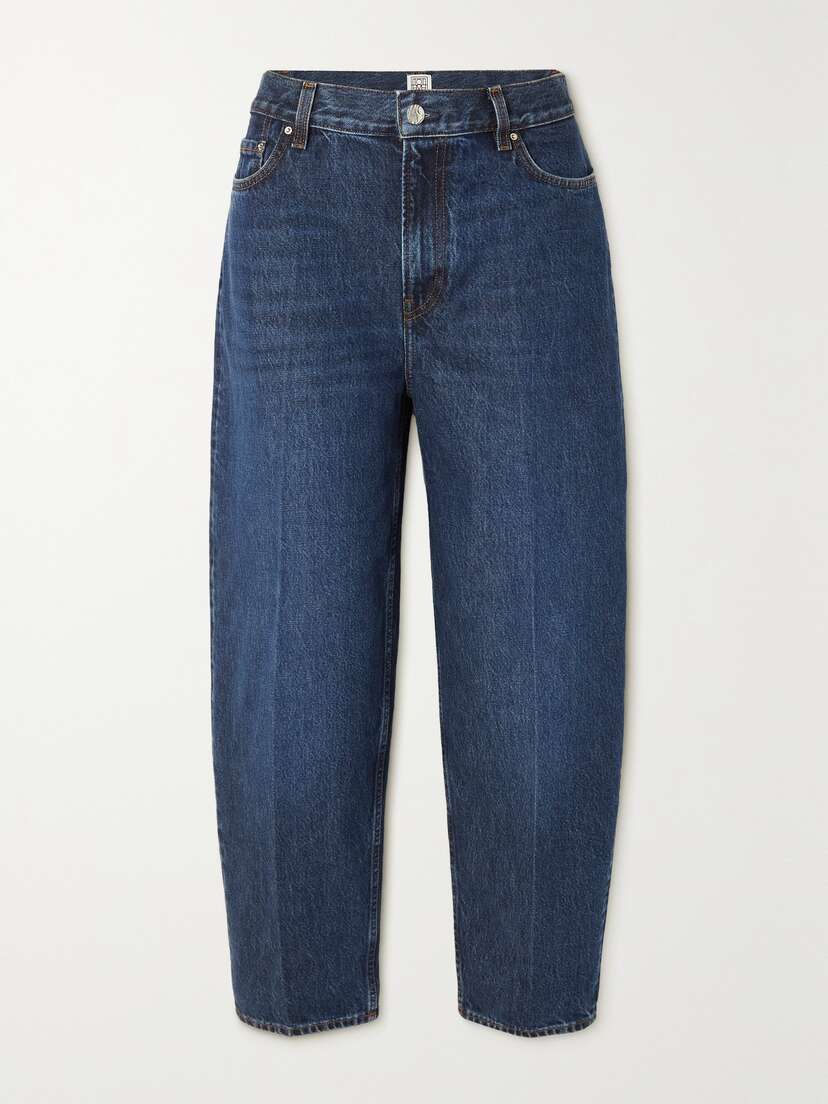 TOTEME High-rise Tapered Organic Jeans