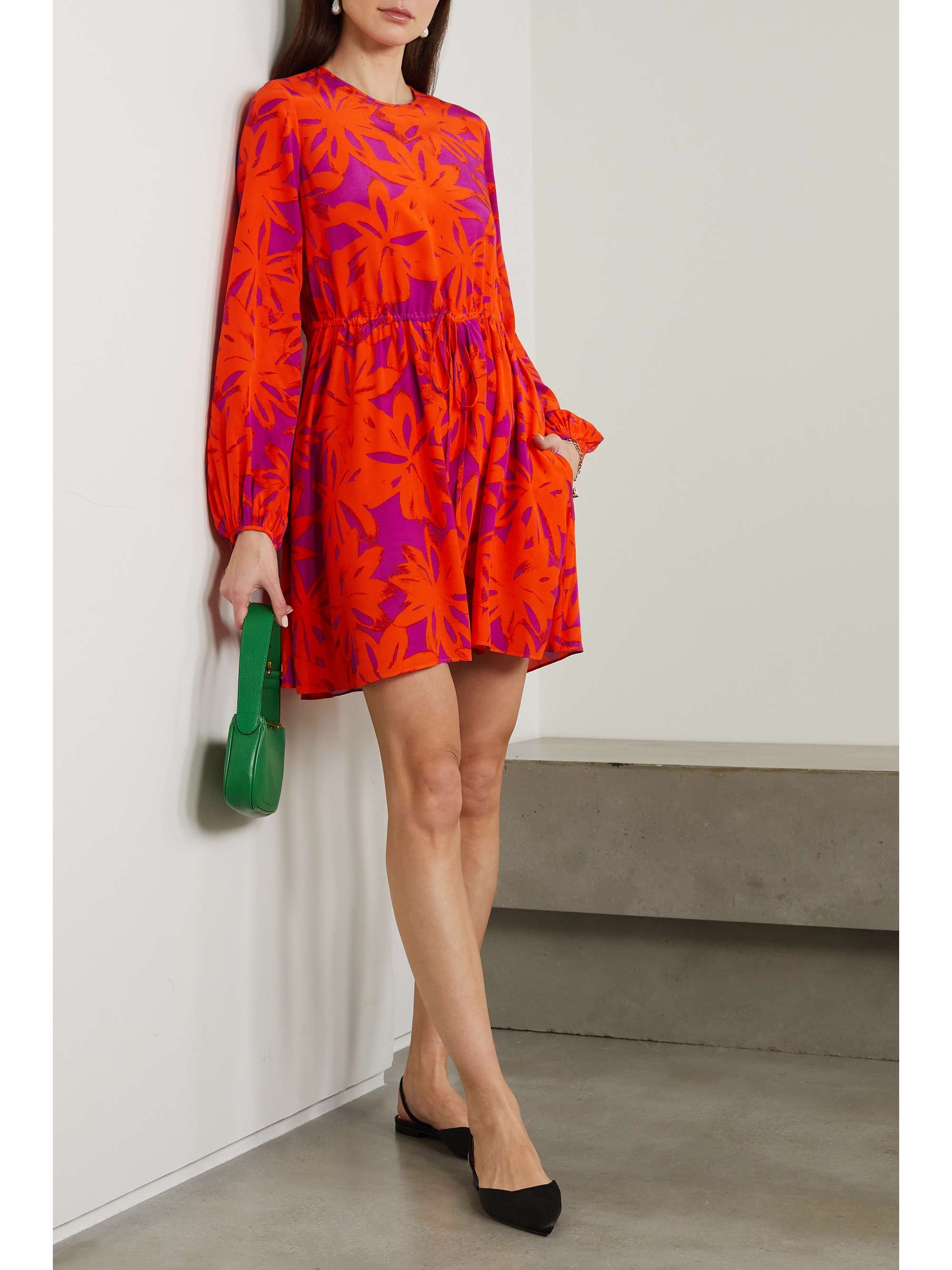 DIANE VON FURSTENBERG Sydney floral-print crepe mini dress