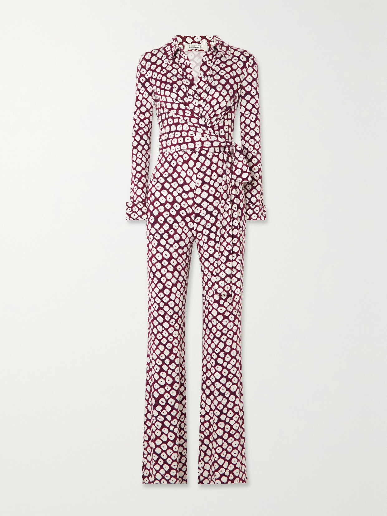 Diane von Furstenberg - Michele Gathered Leopard-print Stretch-jersey Jumpsuit - Multi