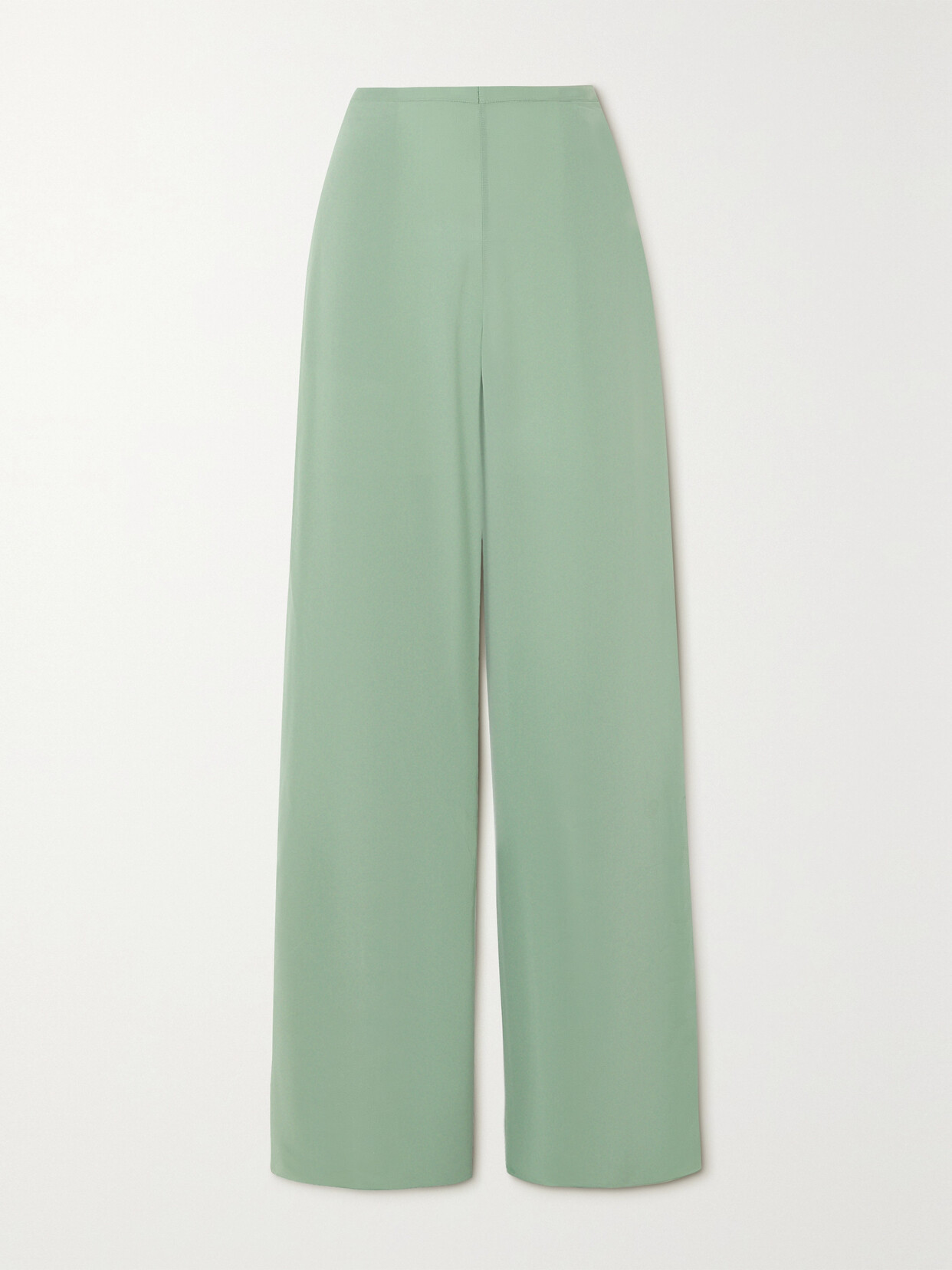 Theory Crepe Wide-leg Pants - Green