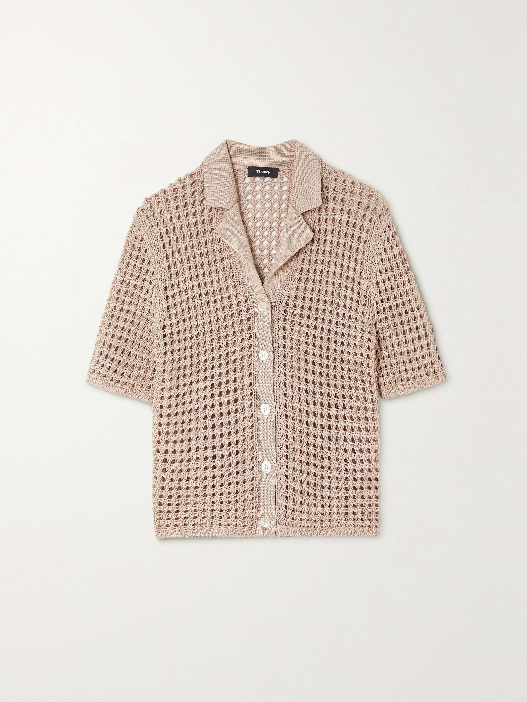 THEORY Crocheted cotton-blend cardigan | NET-A-PORTER