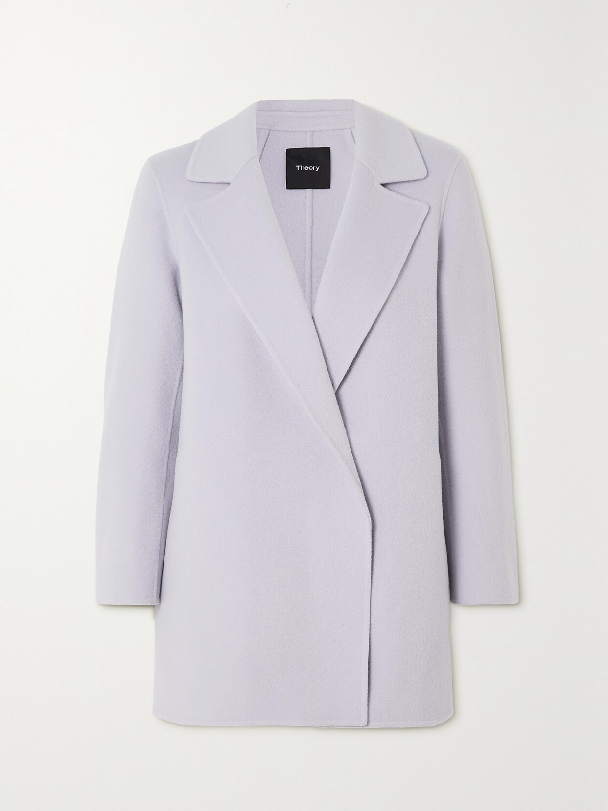 Theory Clairene Wool And Cashmere-blend Jacket - Purple