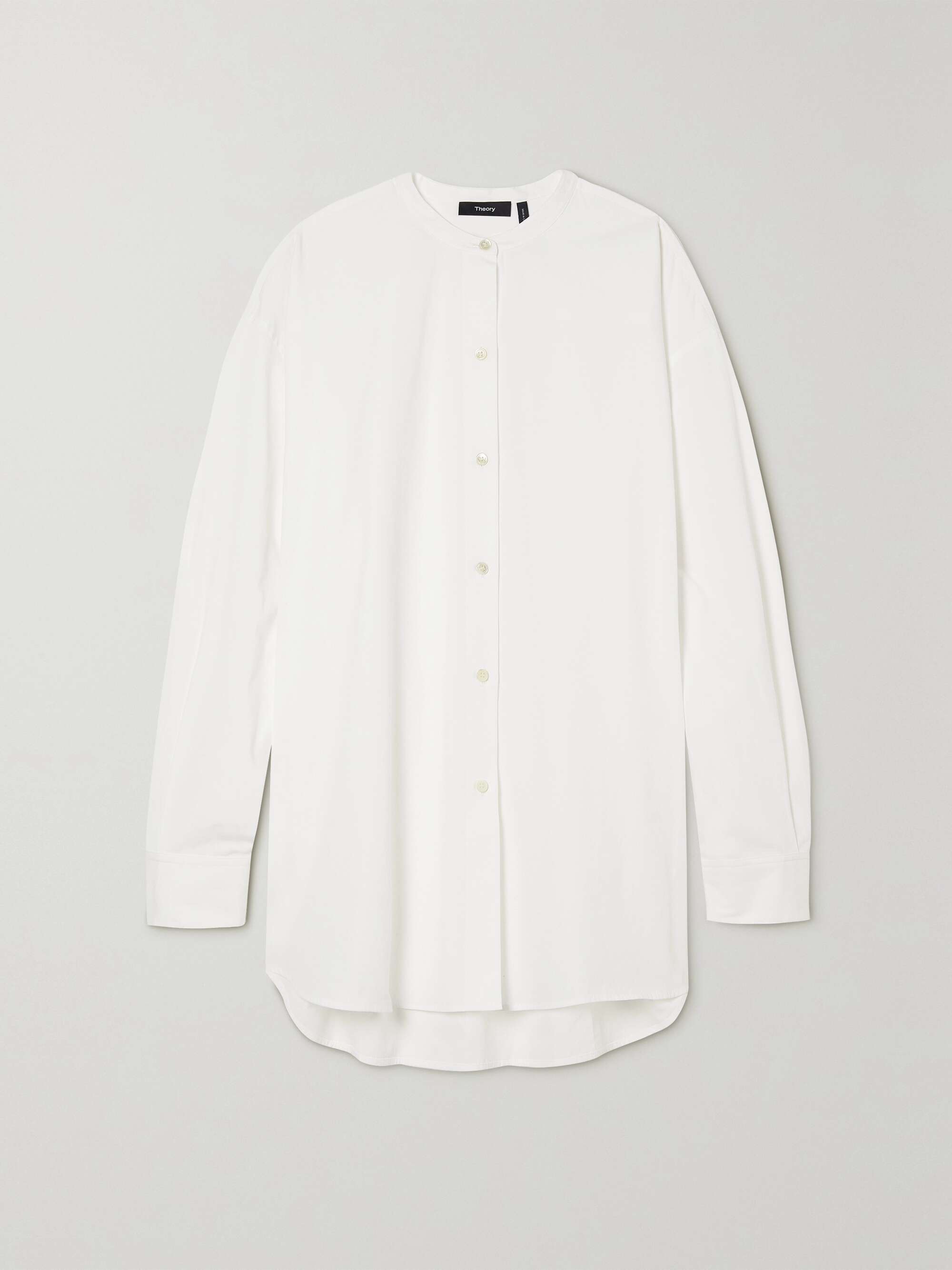 THEORY Oversized cotton-poplin shirt | NET-A-PORTER