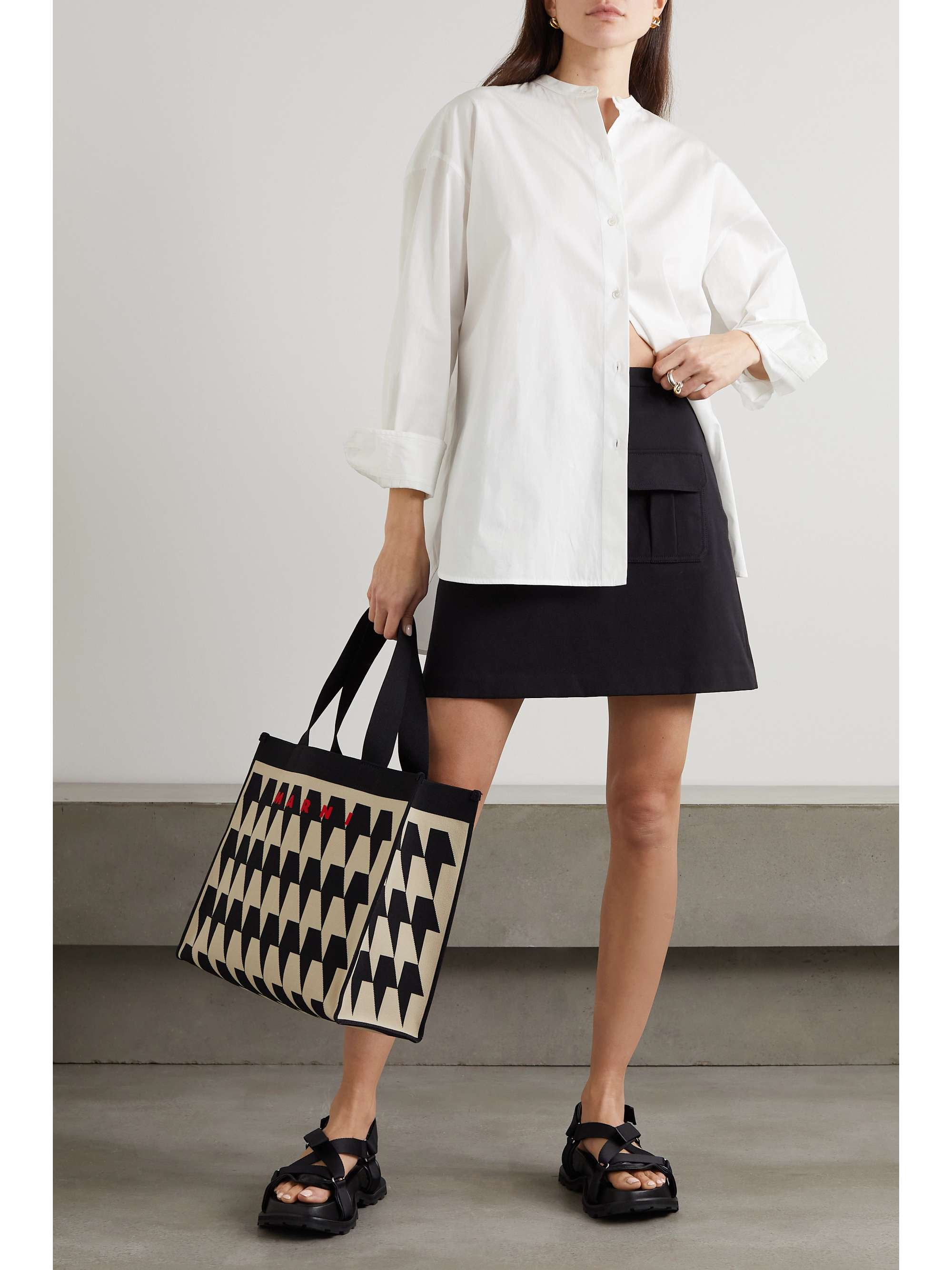 THEORY Oversized cotton-poplin shirt