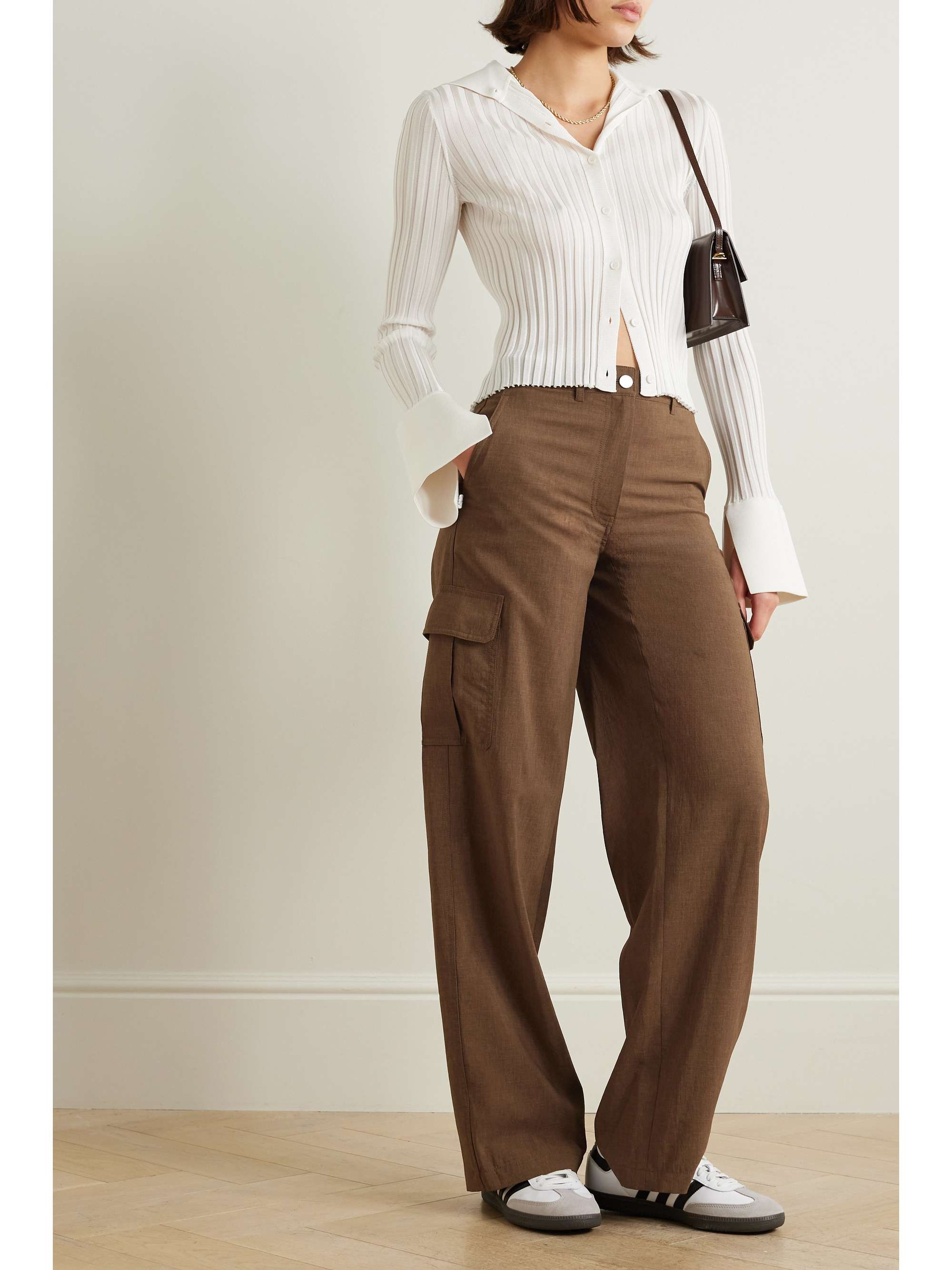 Wide-leg Cargo Pants