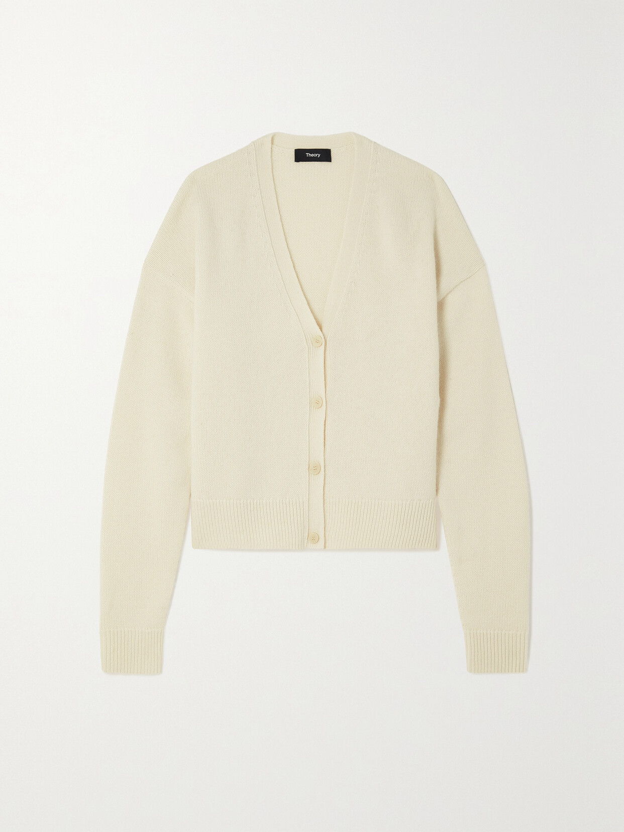 Theory - Hanelee Wool And Cashmere-blend Cardigan - Ivory