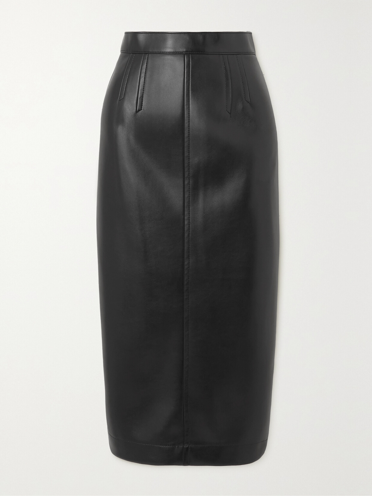 Philosophy di Lorenzo Serafini - Faux Leather Midi Skirt - Black