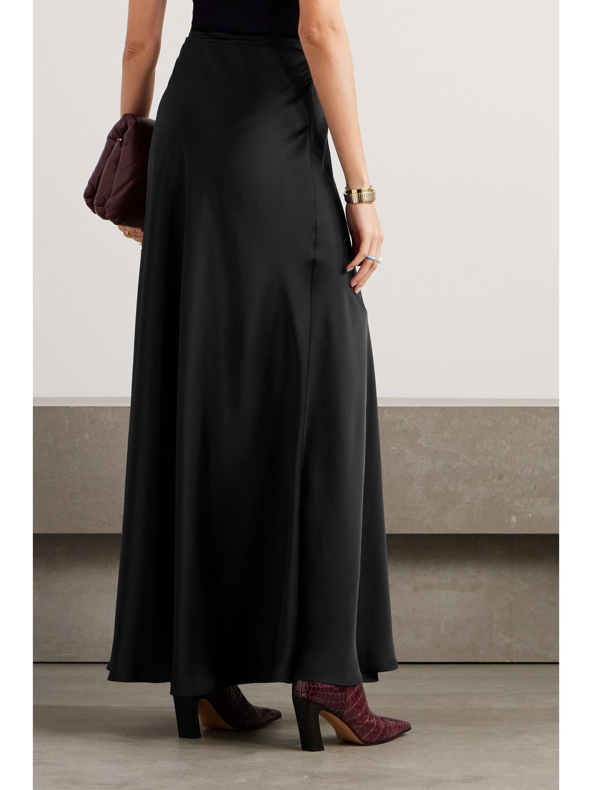 PHILOSOPHY DI LORENZO SERAFINI Satin maxi skirt