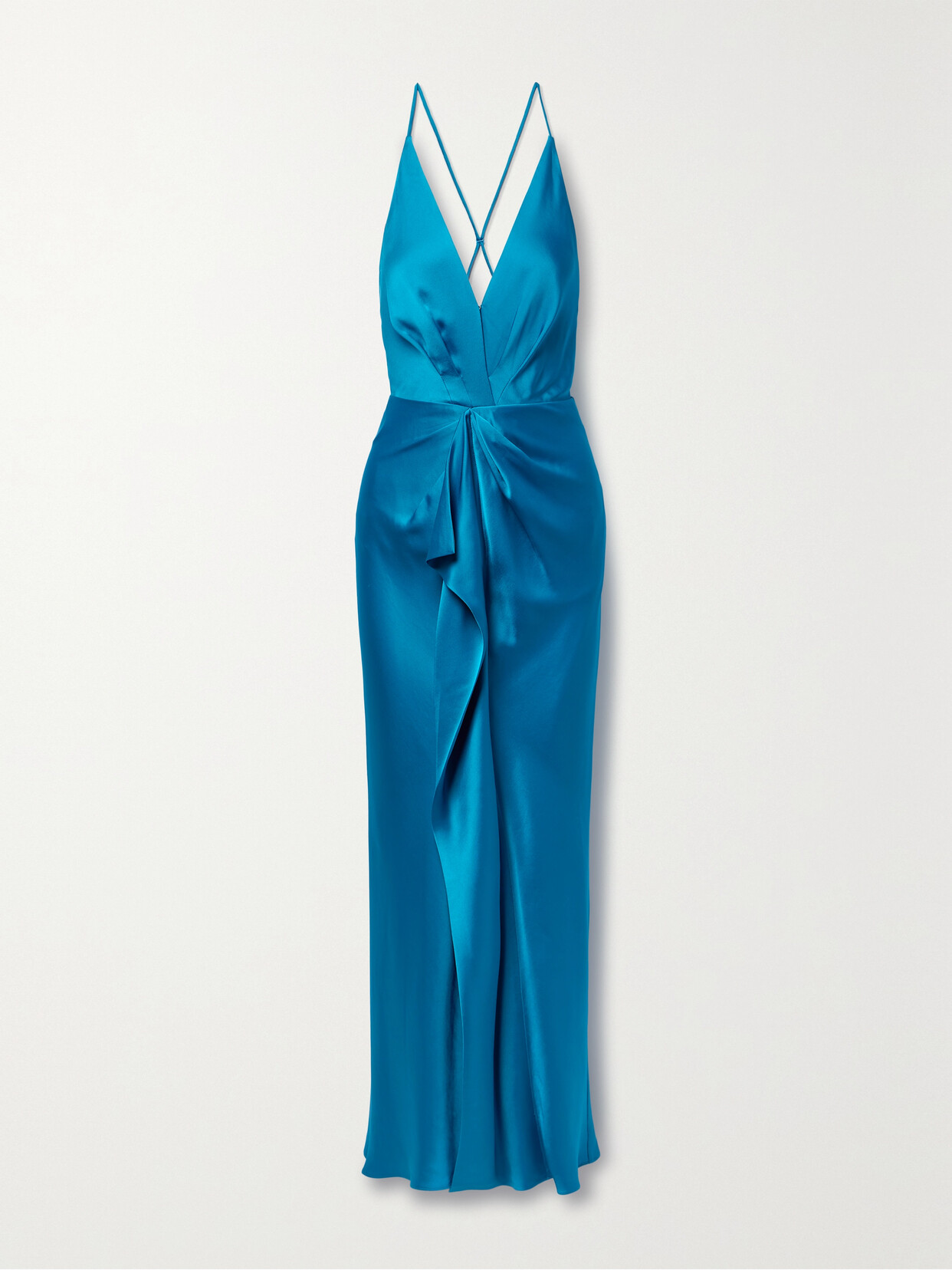 SIMKHAI Giana Draped Satin Gown