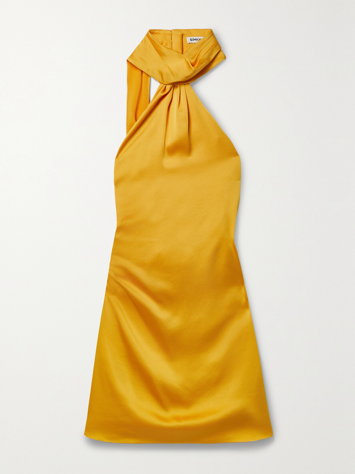 Simkhai Jade Draped Mini Dress In Gold