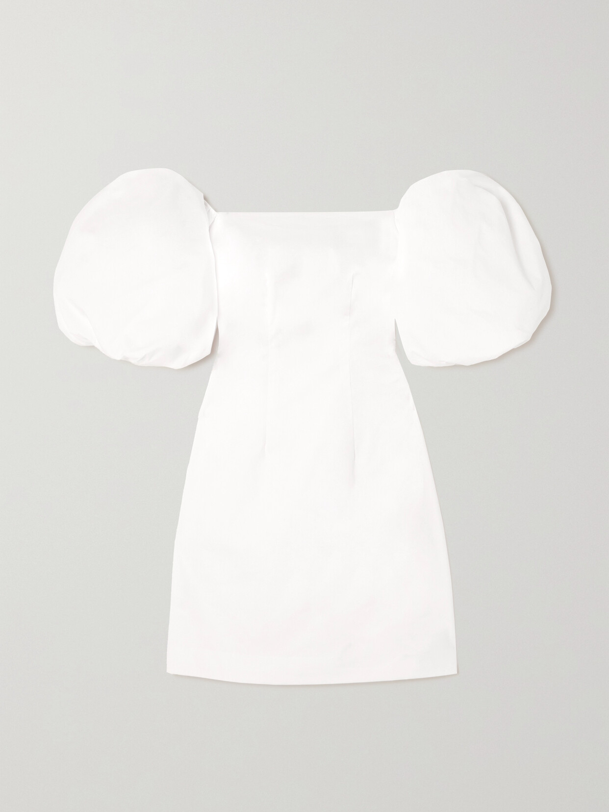 CAROLINE CONSTAS - Rebekah Off-the-shoulder Cotton-blend Poplin Mini Dress - White