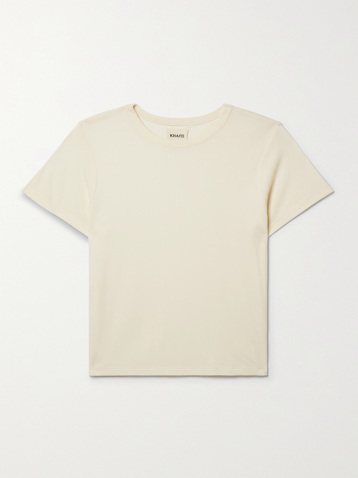 Shop Khaite Emmylou Jersey T-shirt In Cream