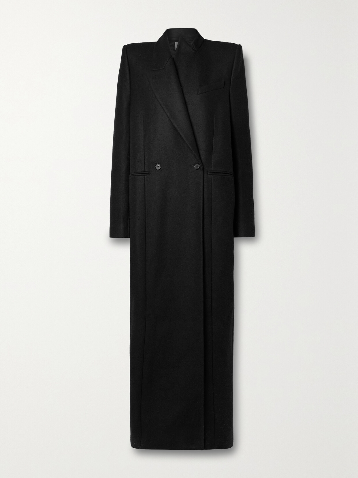 Khaite - Caleb Wool-blend Felt Coat - Black