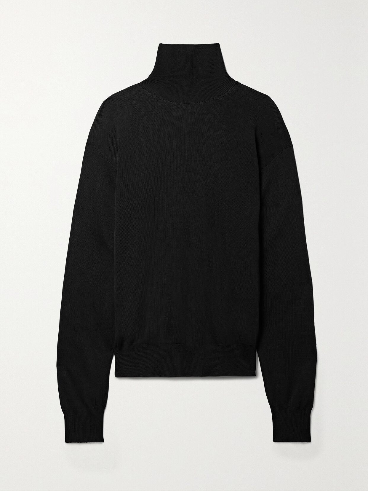 Khaite - Paco Knitted Turtleneck Top - Black