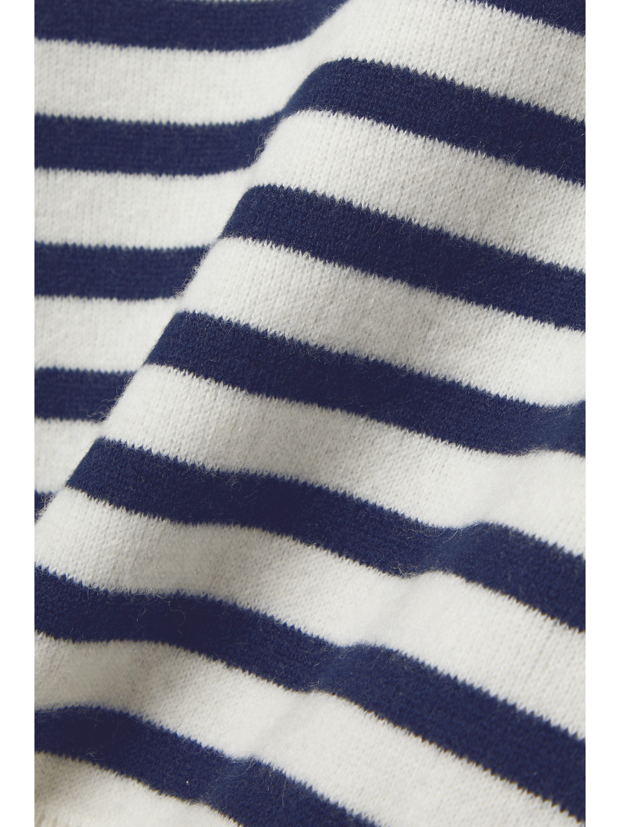 Khaite And Navy Blue Striped Merino Wool Sweater In Multi