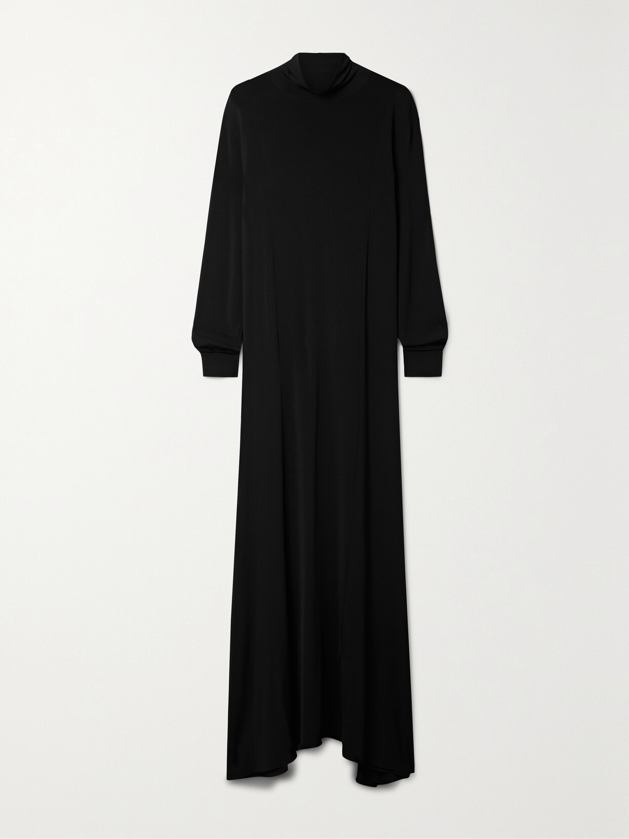 Khaite Richie Stretch-jersey Turtleneck Maxi Dress - Black