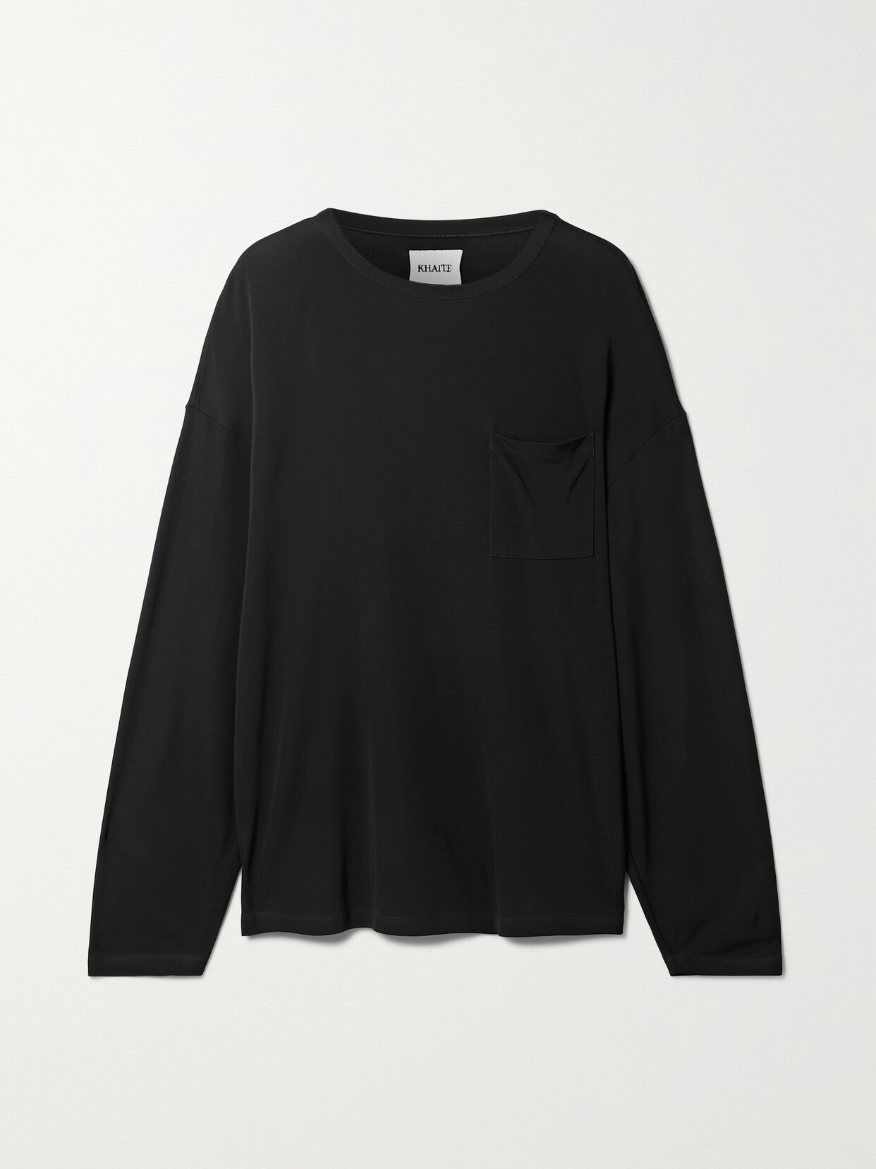 Khaite - Imogen Woven T-shirt - Black