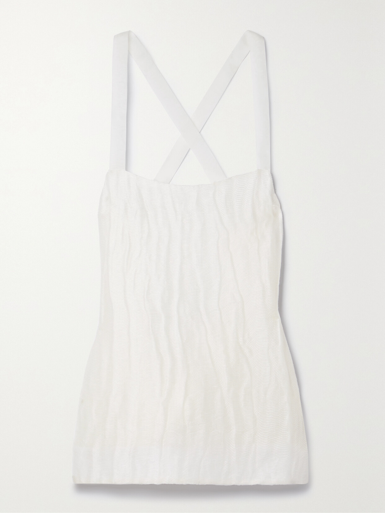 Khaite - Axell Ribbed Linen And Silk-blend Tank - Cream