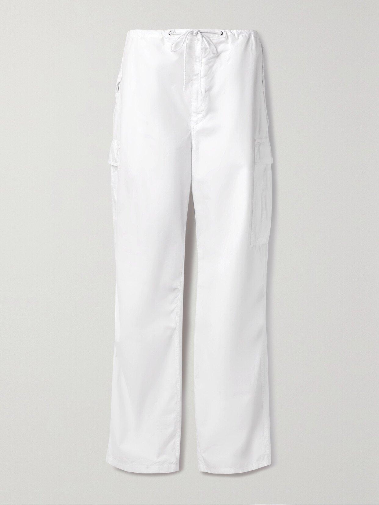 Nili Lotan - Lison Cotton-poplin Wide-leg Cargo Pants - White