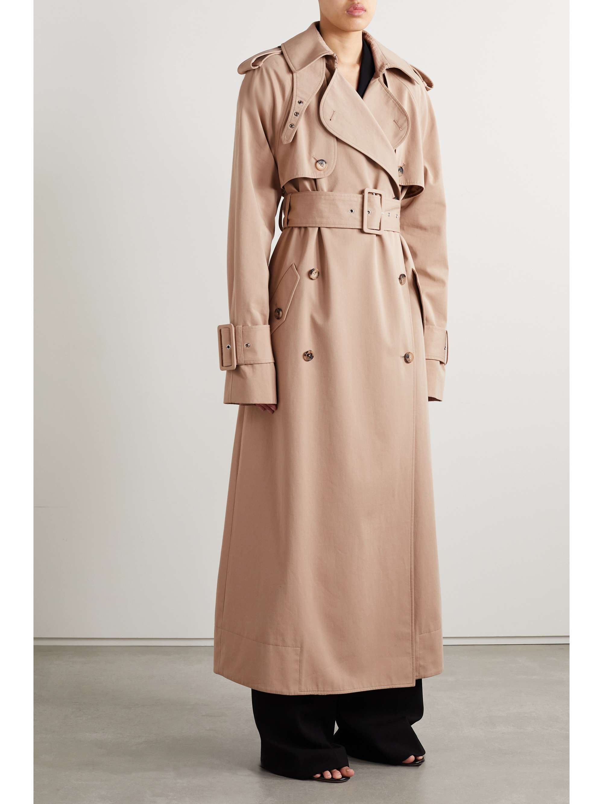 KHAITE Rennie belted cottongabardine trench coat NETAPORTER