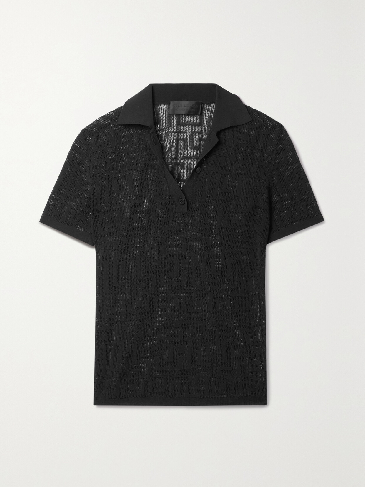 Nili Lotan - Zofia Cotton-blend Jacquard Polo Shirt - Black