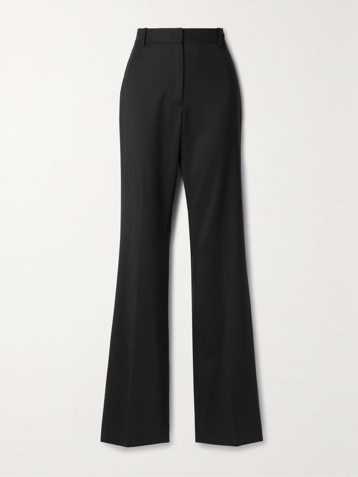 Nili Lotan Corette Wool-twill Straight-leg Pants - Black