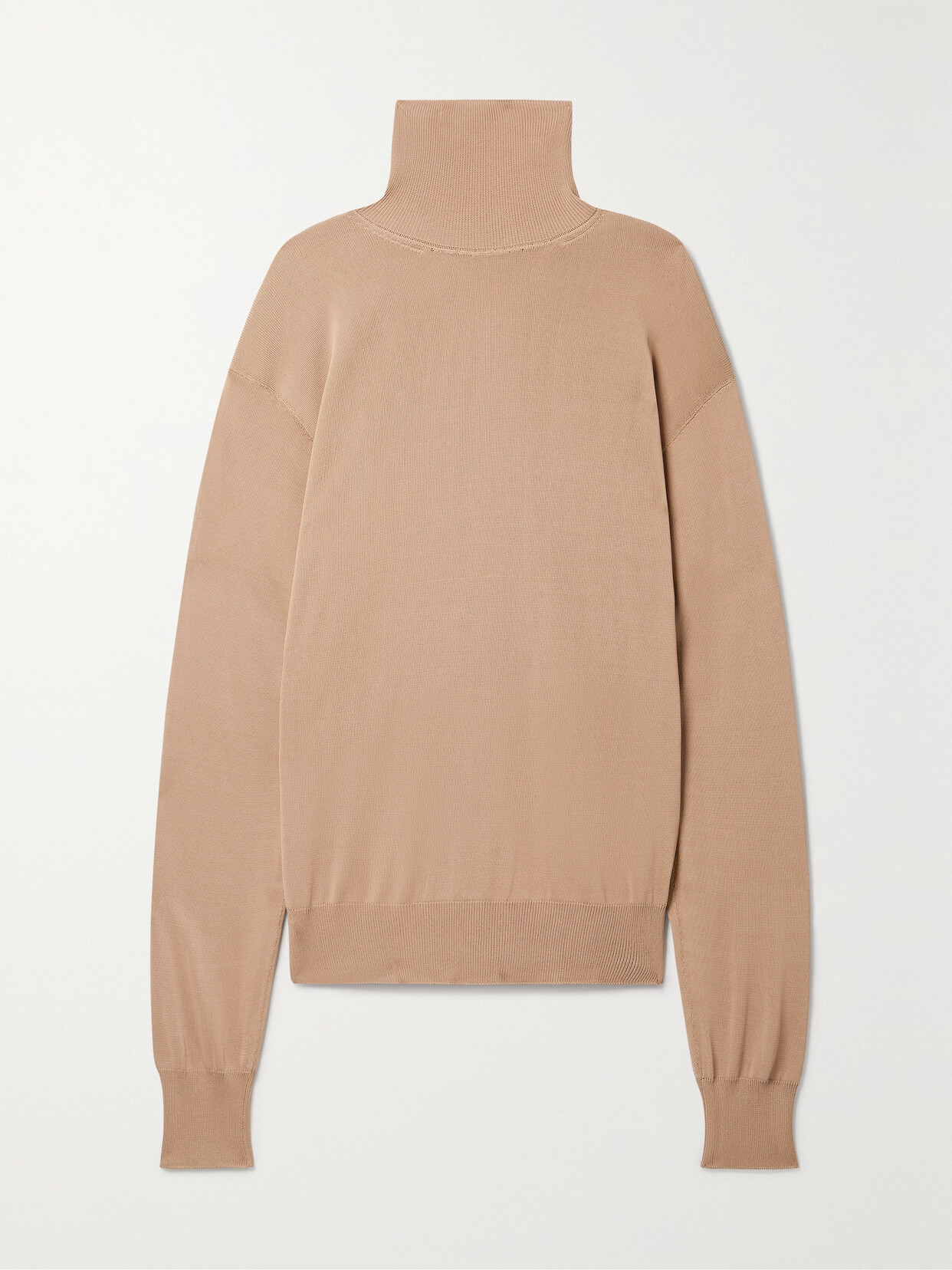 Khaite - Paco Knitted Turtleneck Top - Neutrals