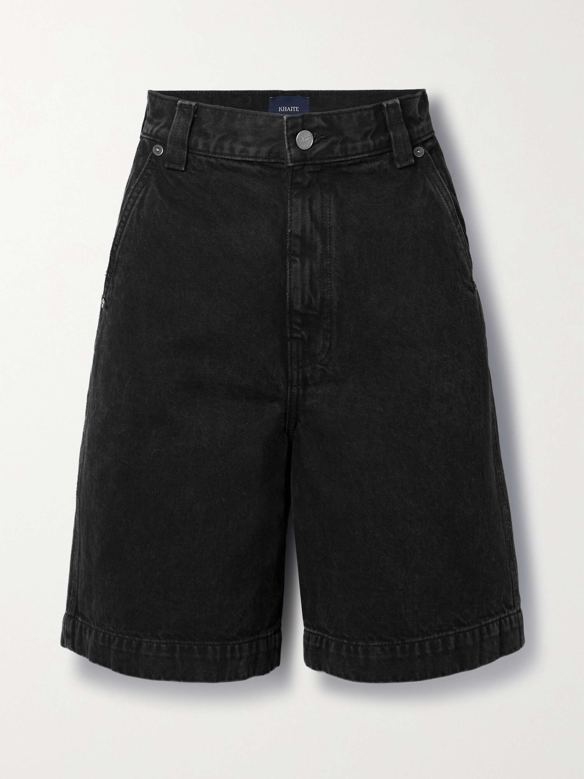 KHAITE Hayden denim shorts | NET-A-PORTER